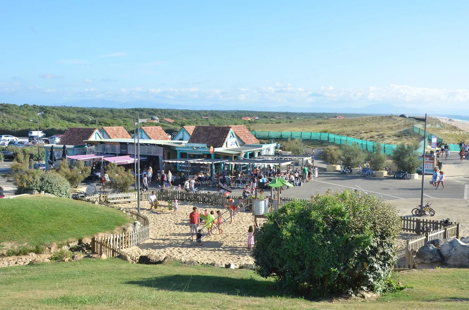 l'esplanade de la plage de Labenne Océan
