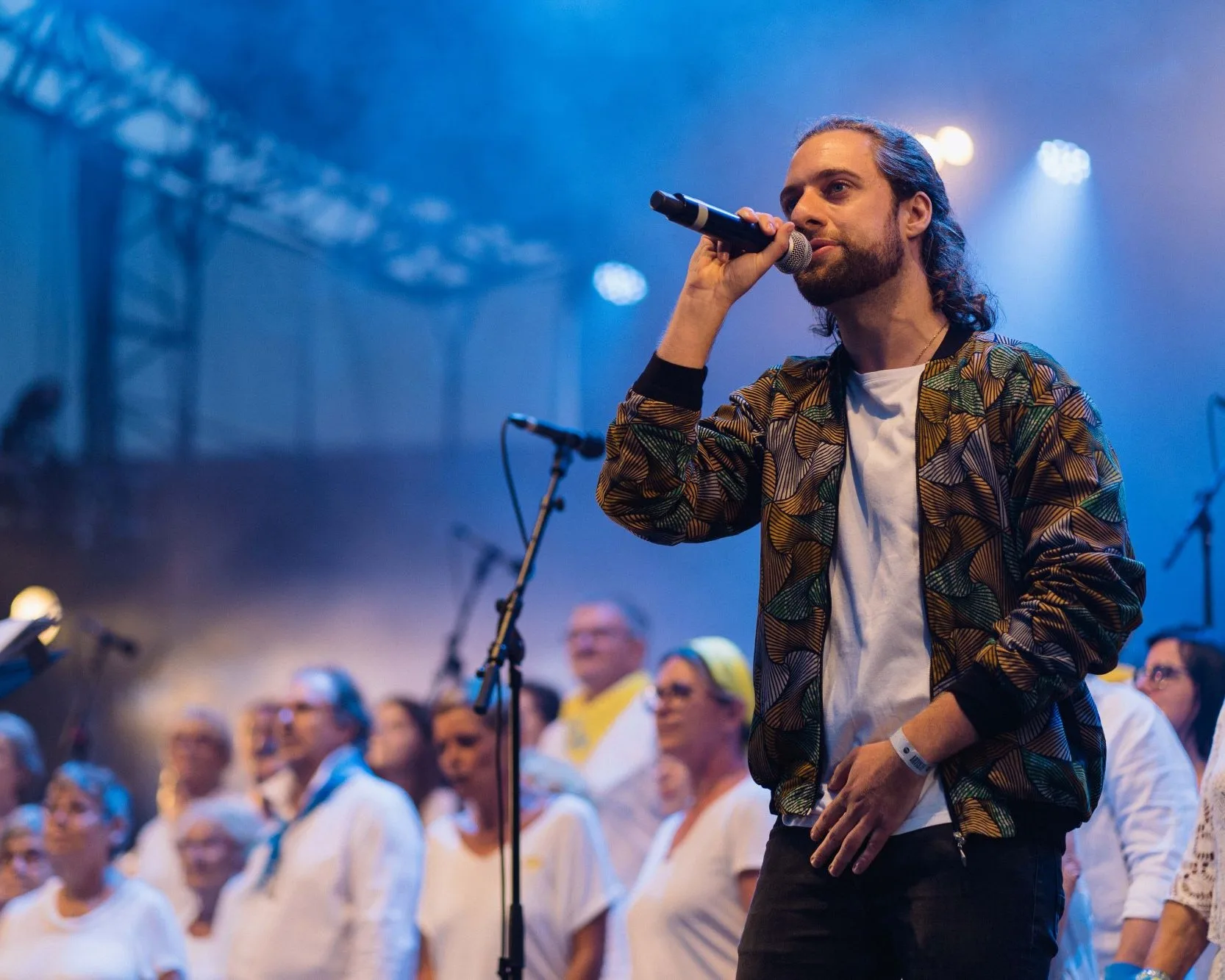 Concert au festival de Vieux-Boucau.