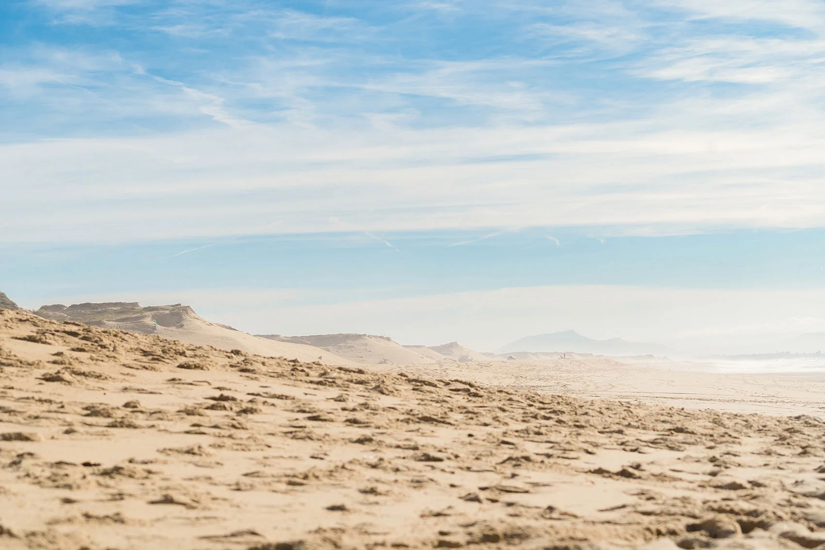 Dune et plage de la Pointe à Capbreton.