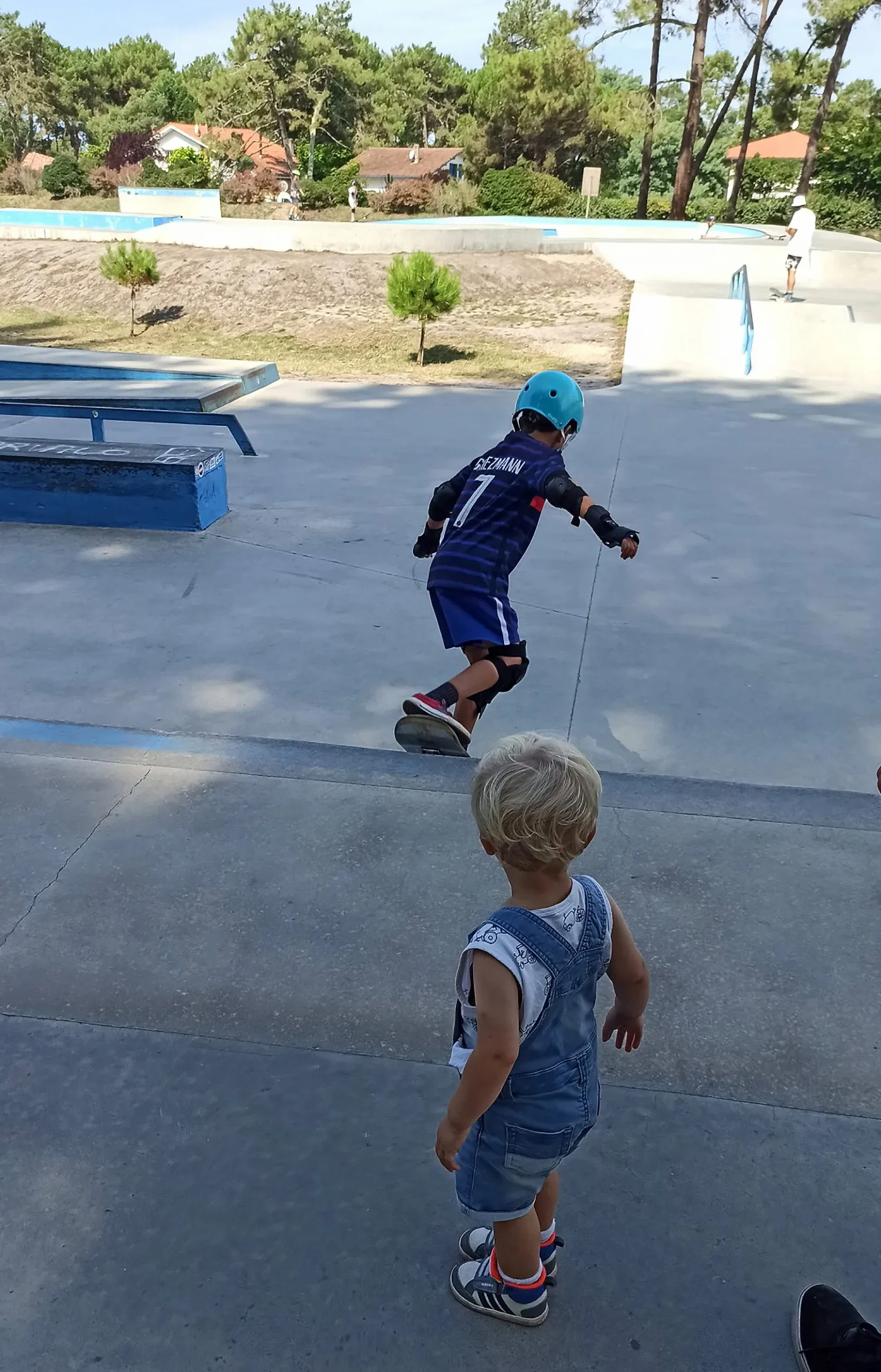 Petite session skate en famille sur la Côte Sud des Landes