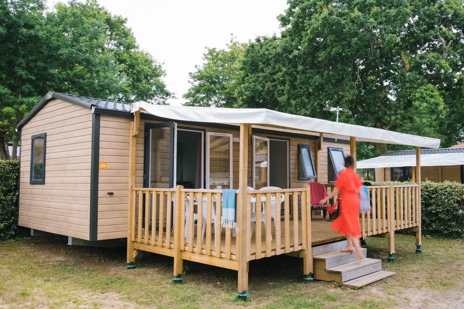 Réserver ses vacances en camping dans les landes, mobil home en famille