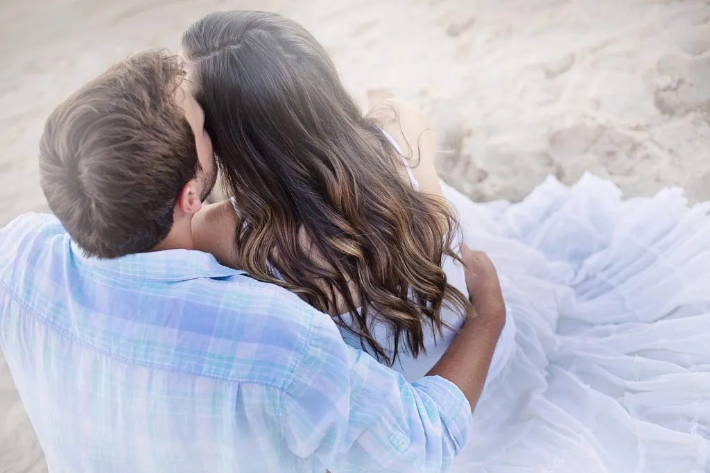 Amoureux à la plage