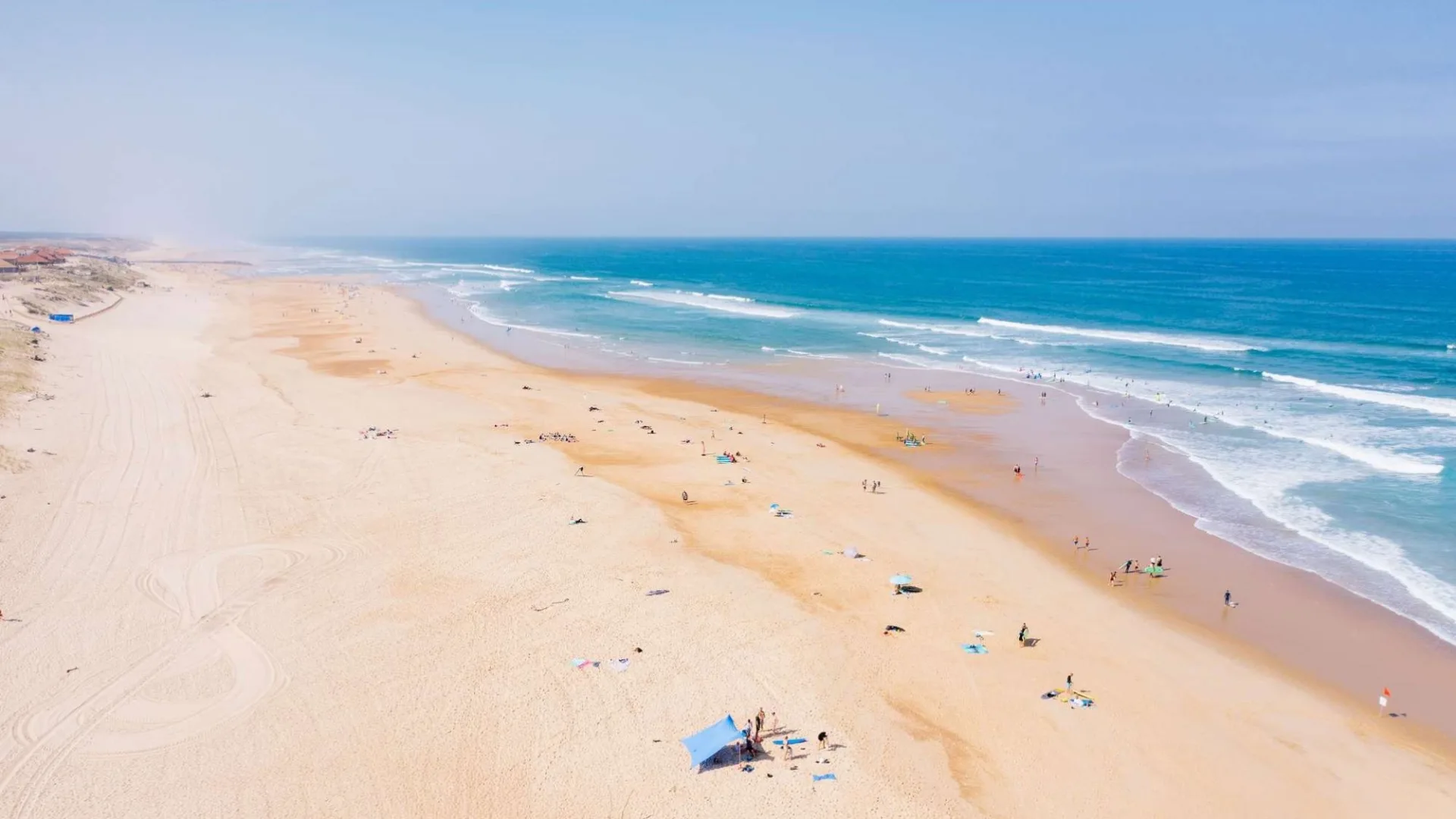 Plage sud de Messanges dans les Landes