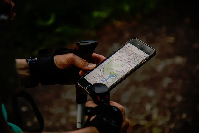Carte numérique sur téléphone