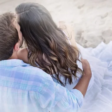 Amoureux à la plage