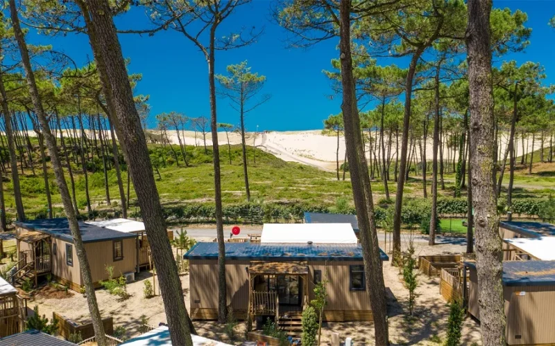 mobil home en camping Messanges
