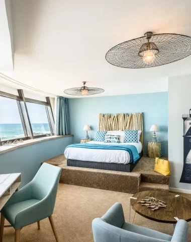 une chambre d'hôtel au Baya Hôtel de Capbreton dans les Landes pour votre séminaire d'entreprise 3 étoiles