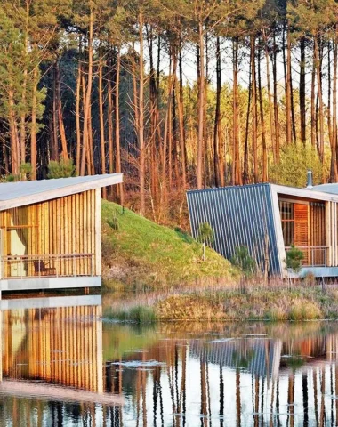 vue des hébergements à l'hotel les Echasses à Saubion dans les Landes