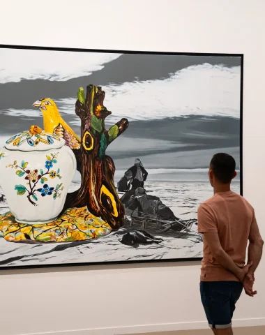 Visite d'une exposition au Parcc, Centre d'Art à Labenne