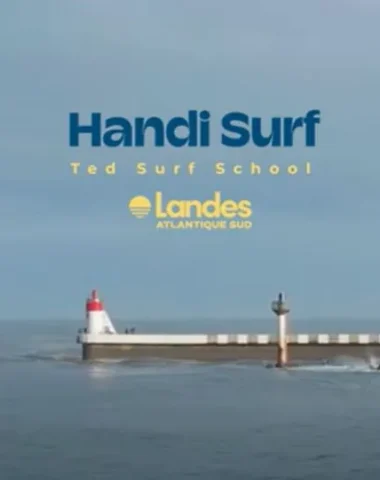 Handisurf avec ted surf school à Capbreton