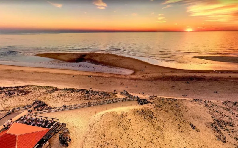 restaurant la plage à Messanges dans les Landes, vue océan