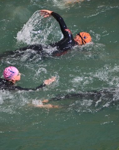 Nageurs triathlon