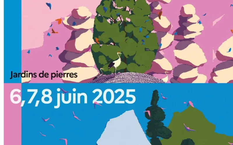 affiche rendez-vous aux jardins 2025