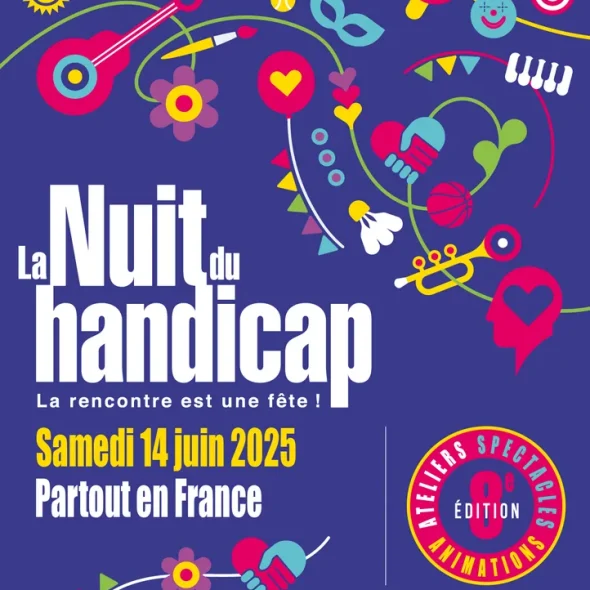 affiche de la nuit du handicap édition 2025