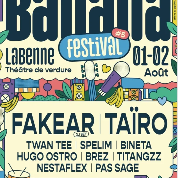 Affiche du Banana Festival 2025 à Labenne (Landes)