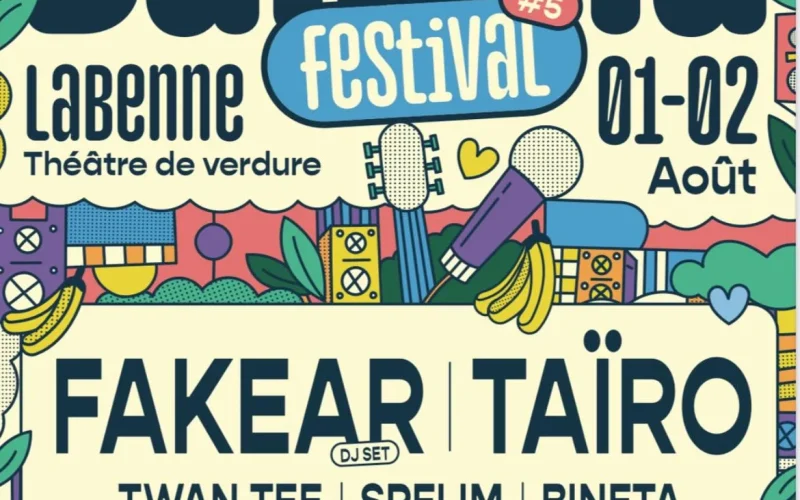 Affiche du Banana Festival 2025 à Labenne (Landes)