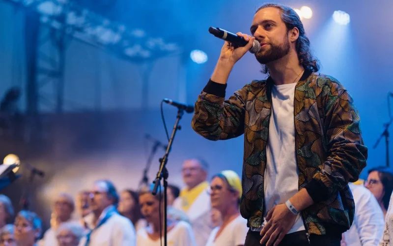 Concert au festival de Vieux-Boucau.